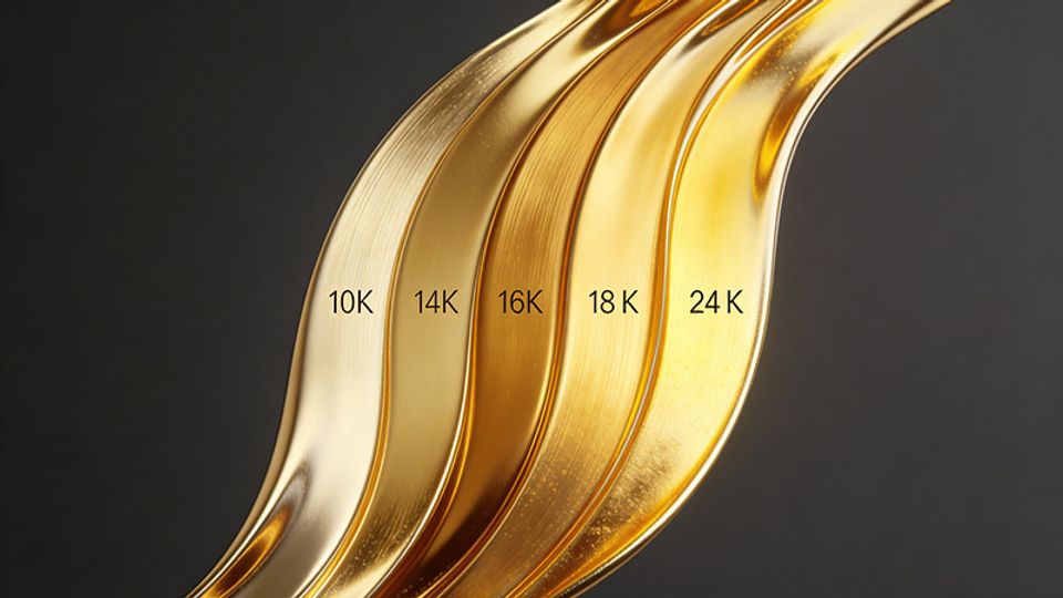 10K vs 14K vs 18K vs 24K Gold: Comparison and Best Uses