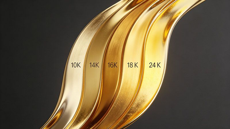 10K vs 14K vs 18K vs 24K Gold: Comparison and Best Uses
