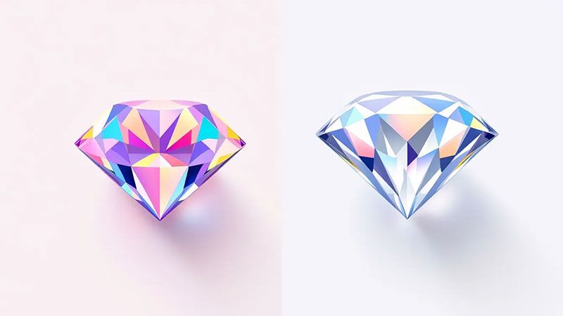 The clarity of moissanite also depends on the presence of inclusions.