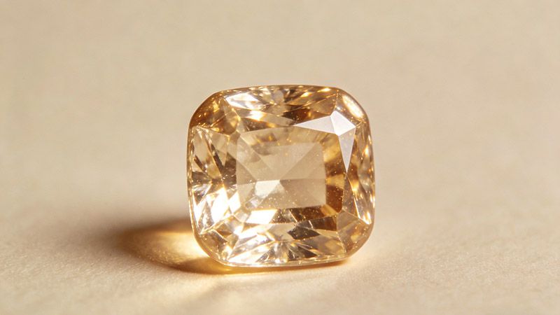 The cushion-cut diamond is a diamond shape, which is famous for its rounded corners and pillow-like shape.