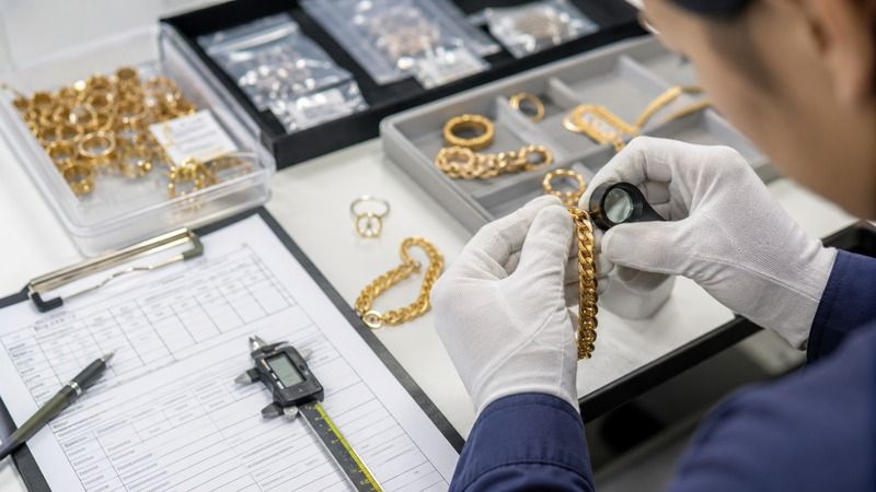 For gold vermeil, buyers should confirm the silver alloy