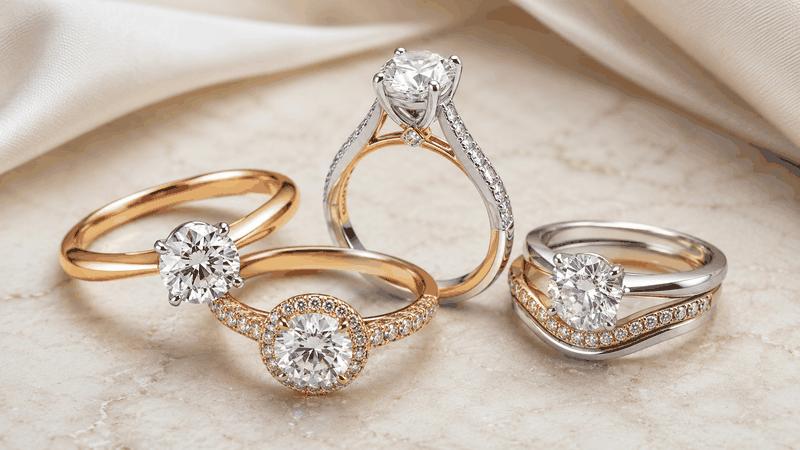 Mixed-metal engagement rings make it easier for consumers to coordinate yellow