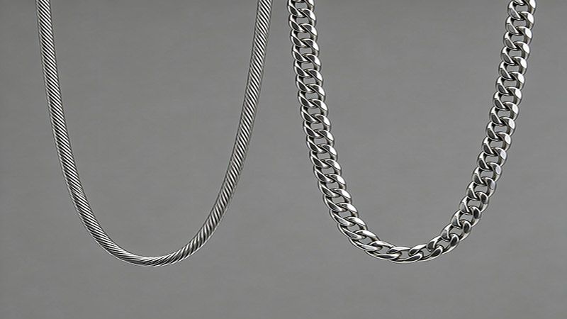 Figaro Chain vs Cable Chain