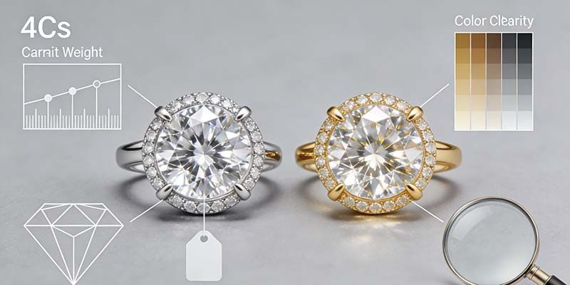 High Diamond's Quality and Identical 4Cs as Earth Mined diamonds