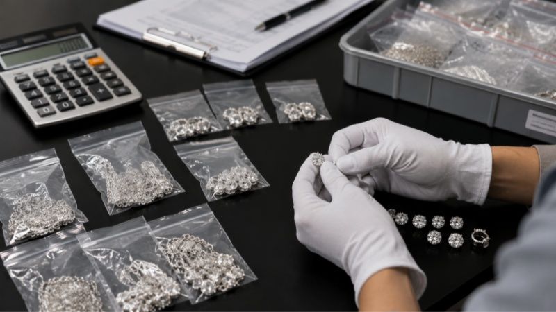 MOQ and order quantity have a direct effect on wholesale moissanite pricing.