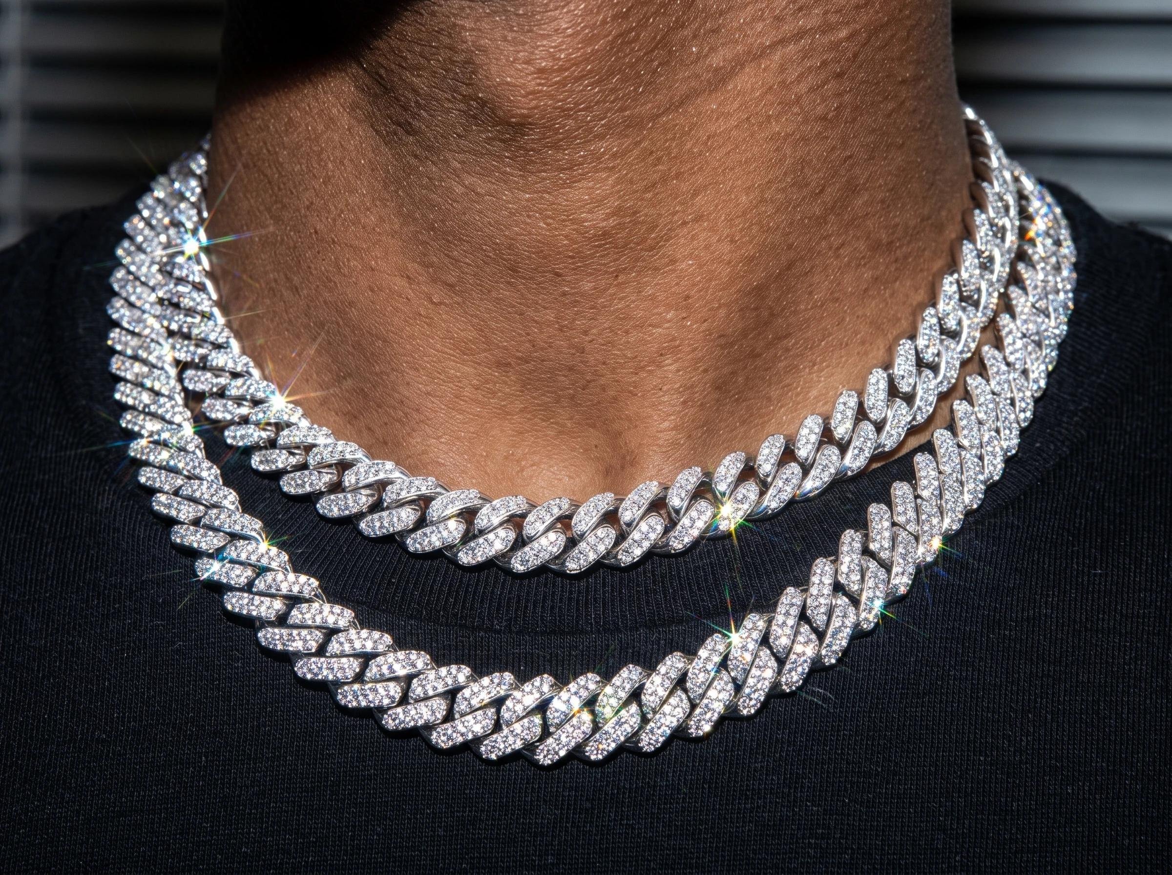 Custom men’s hip hop chains manufactured by MISSJEWELER