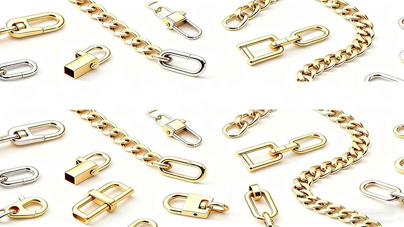 Decorative clasps can serve as the highlight of the front part of a necklace.