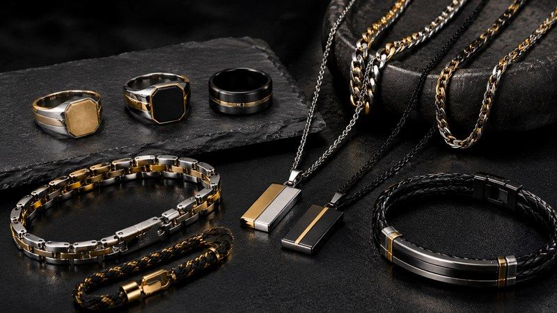 Mixed-Metal Men's Jewelry Moves Into the Mainstream