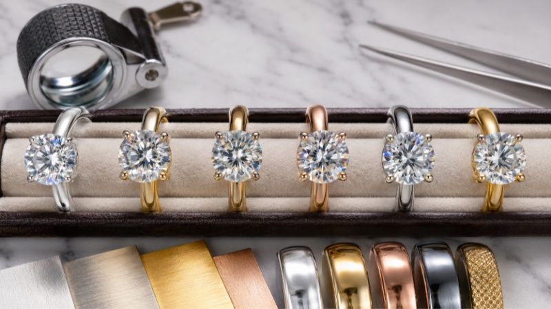 For affordable moissanite collections, 925 silver is often a practical choice.