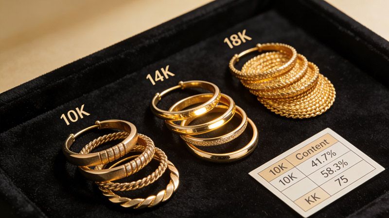 Gold jewelry is not only an aesthetic preference, but it is a valuable investment. Higher karat gold retains value better due to more gold.