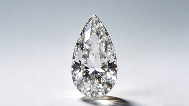 The pear cut is also referred to as the teardrop cut.