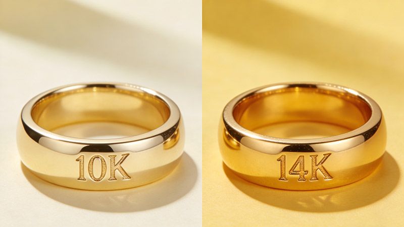 Difference Between 10K and 14K Gold Purity