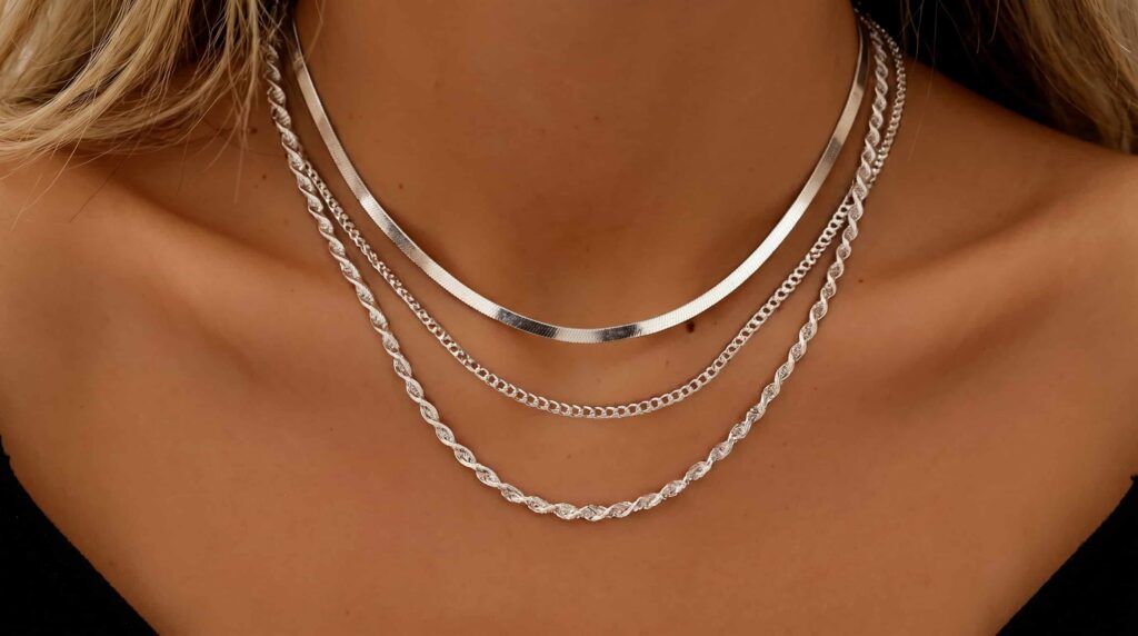 Sterling silver contains 92.5% silver and 7.5% other metals.