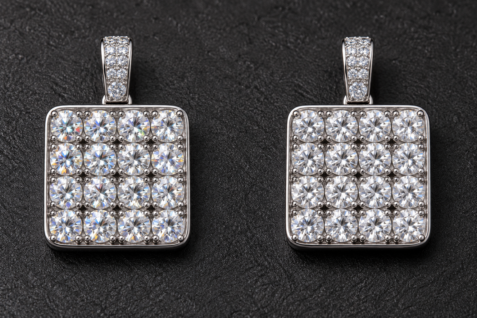 Moissanite vs CZ earrings