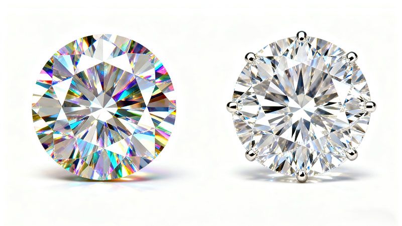 Moissanite’s unique fire makes it shine brighter than diamonds.