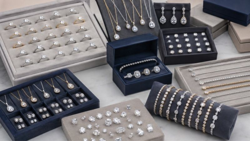 Moissanite jewelry wholesale means buying moissanite rings