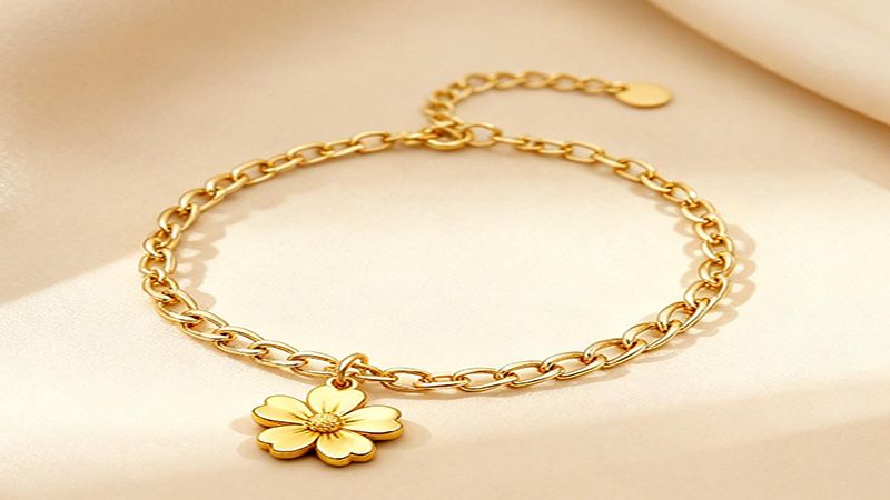 Charm bracelets are crafted from different materials and metals