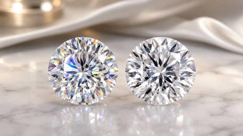 The difference may become more noticeable in larger center stones