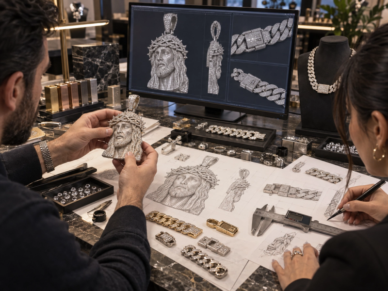 Missjeweler use cad to turn your hip hop jewelry ideas into design