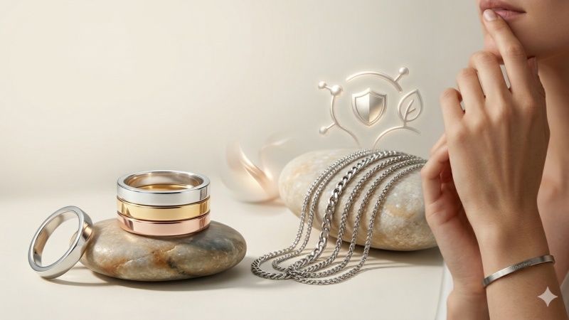 The best hypoallergenic metals often include titanium, platinum, high-quality stainless steel jewelry
