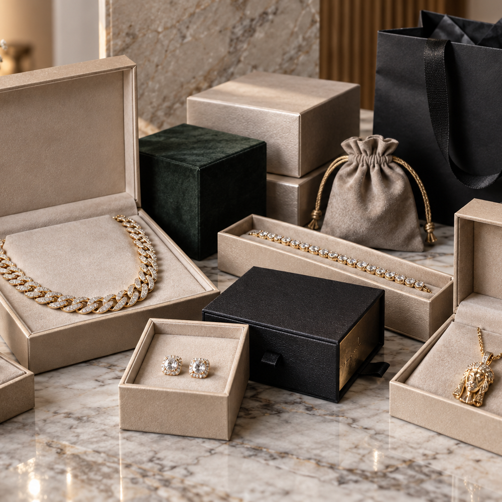 custom jewelry packaging boxes for branded jewelry collections