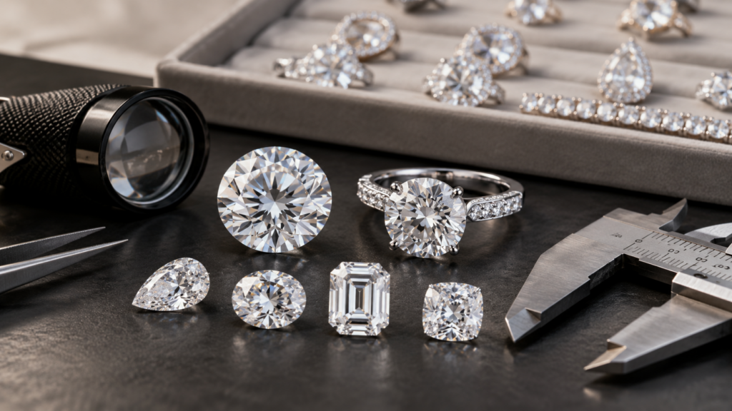 Its worth can change widely depending on stone shape, millimeter size