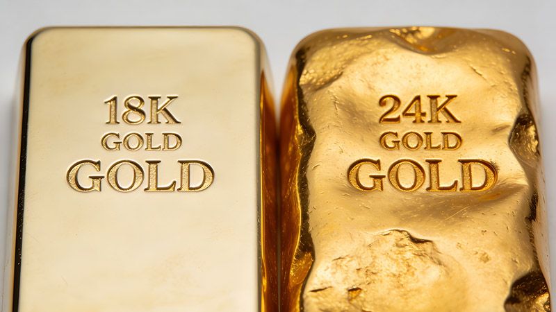 Although 18K yellow gold is popular among buyers, the purest form of Gold available is 24K.