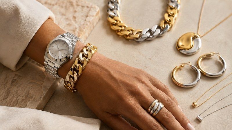 Metal color is only one part of jewelry styling.