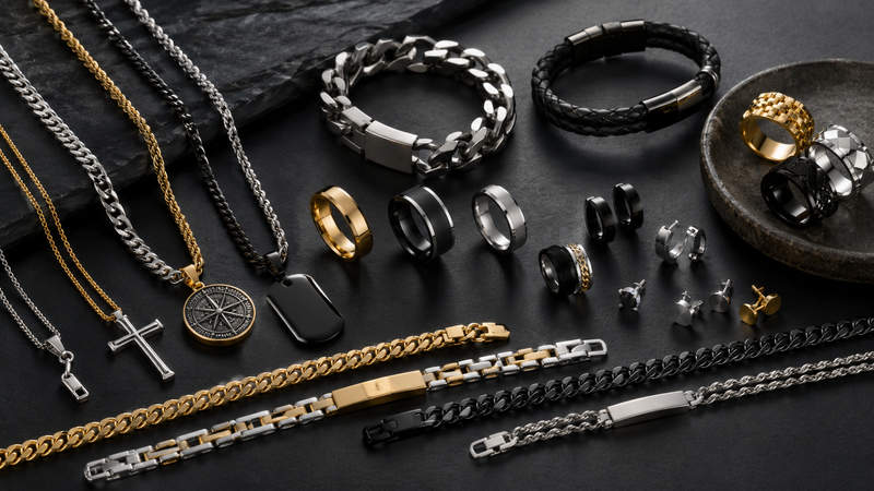 Stainless Steel Remains Strong for Everyday Men's Jewelry