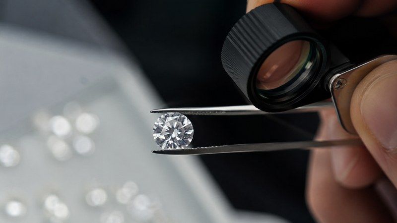 A lab-grown diamond has the carbon crystal structure of a diamond but is created