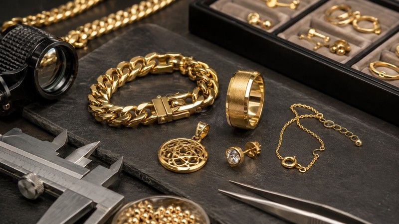 A 5-micron gold layer gives the product more gold thickness