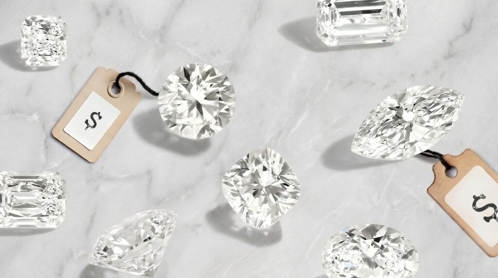 The difference between these two diamonds becomes more tangible when you ask for the price.