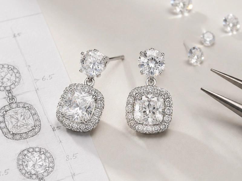 Manufacture stud, drop, and hoop earring designs