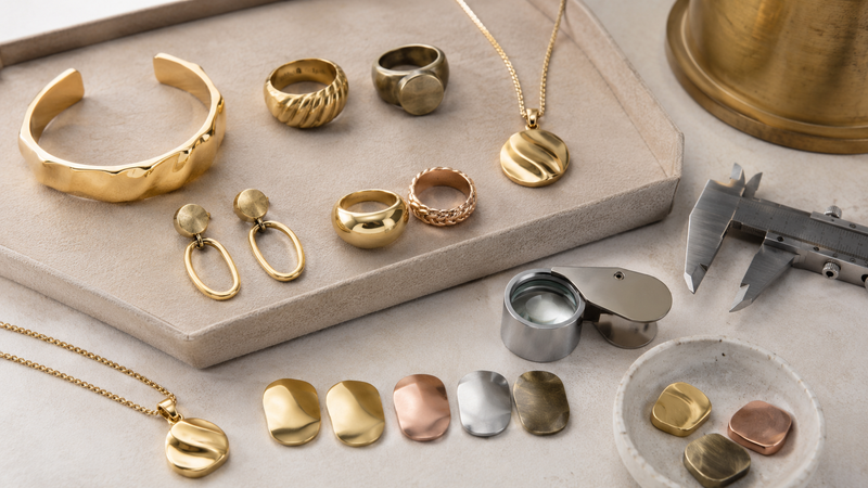 Brass is widely used for fashion jewelry