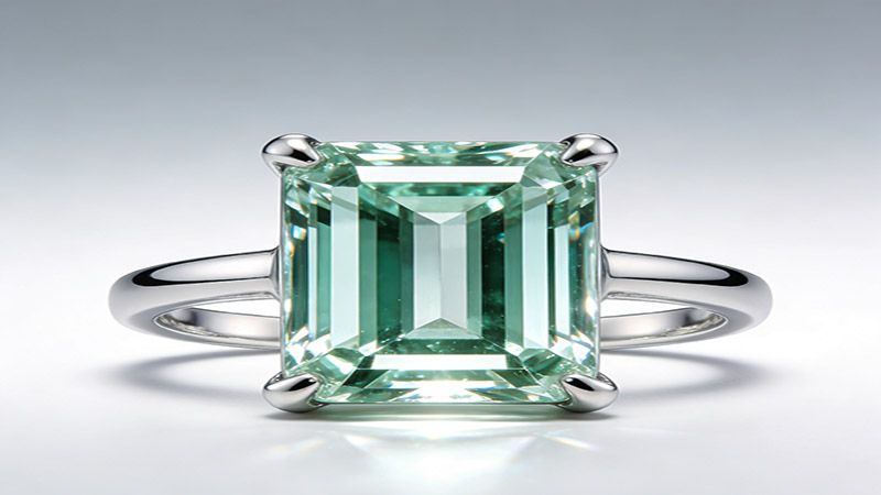 Lab-created moissanite for engagement rings is virtually inclusion-free and always eye-clean.