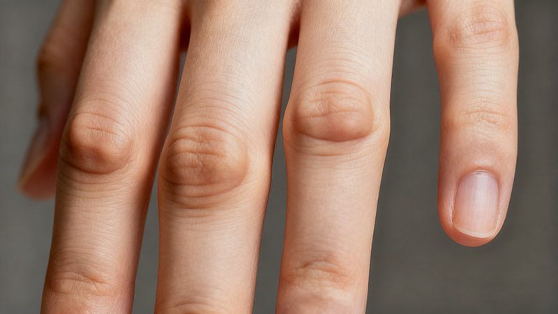 Another factor affecting the required diameter of a ring is the shape of the man's finger joint