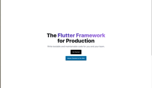 Stacked - Flutter Framework