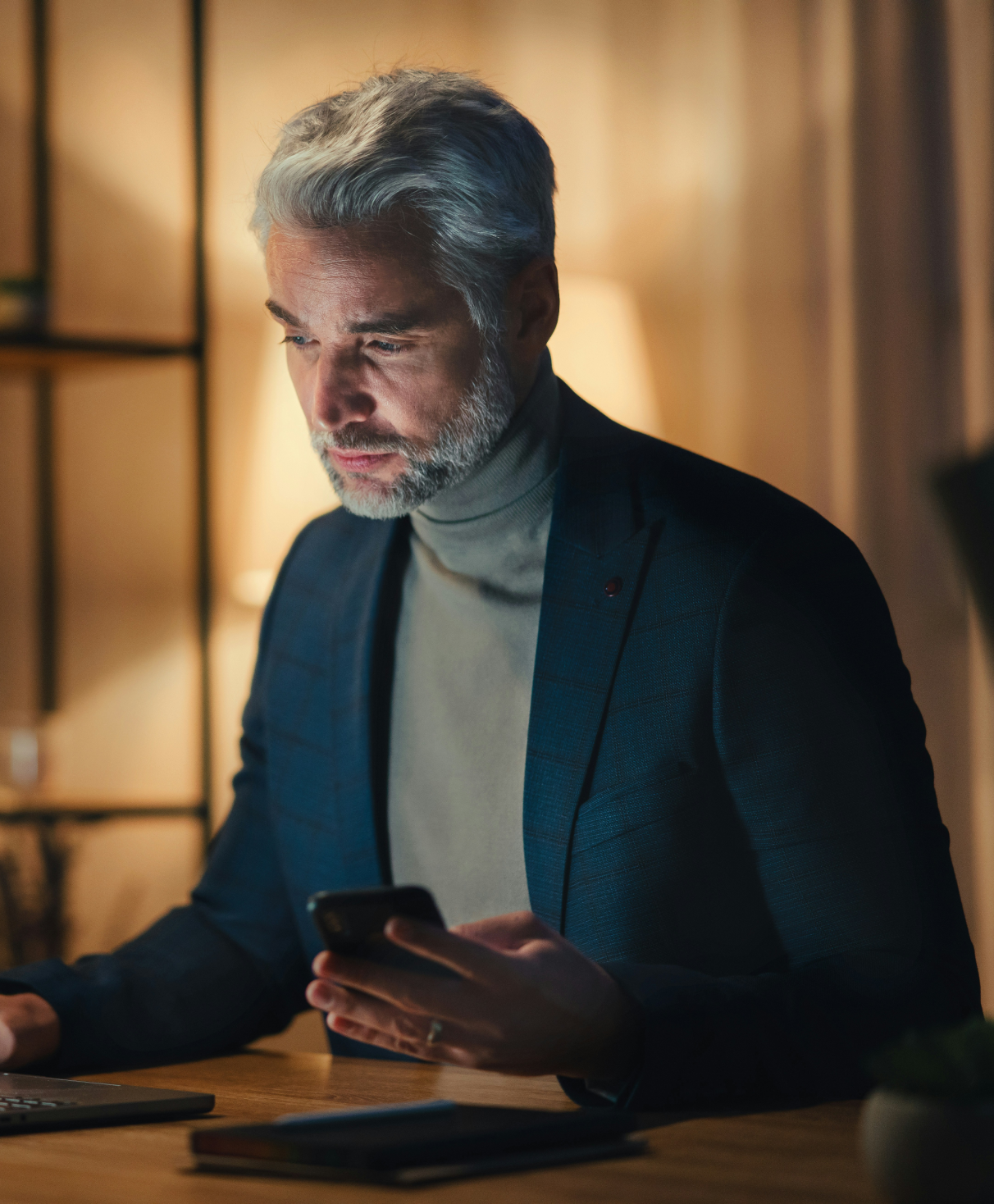 Business owner at their desk