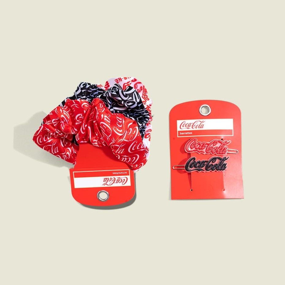 Custom packaged scrunchies and hair clips 