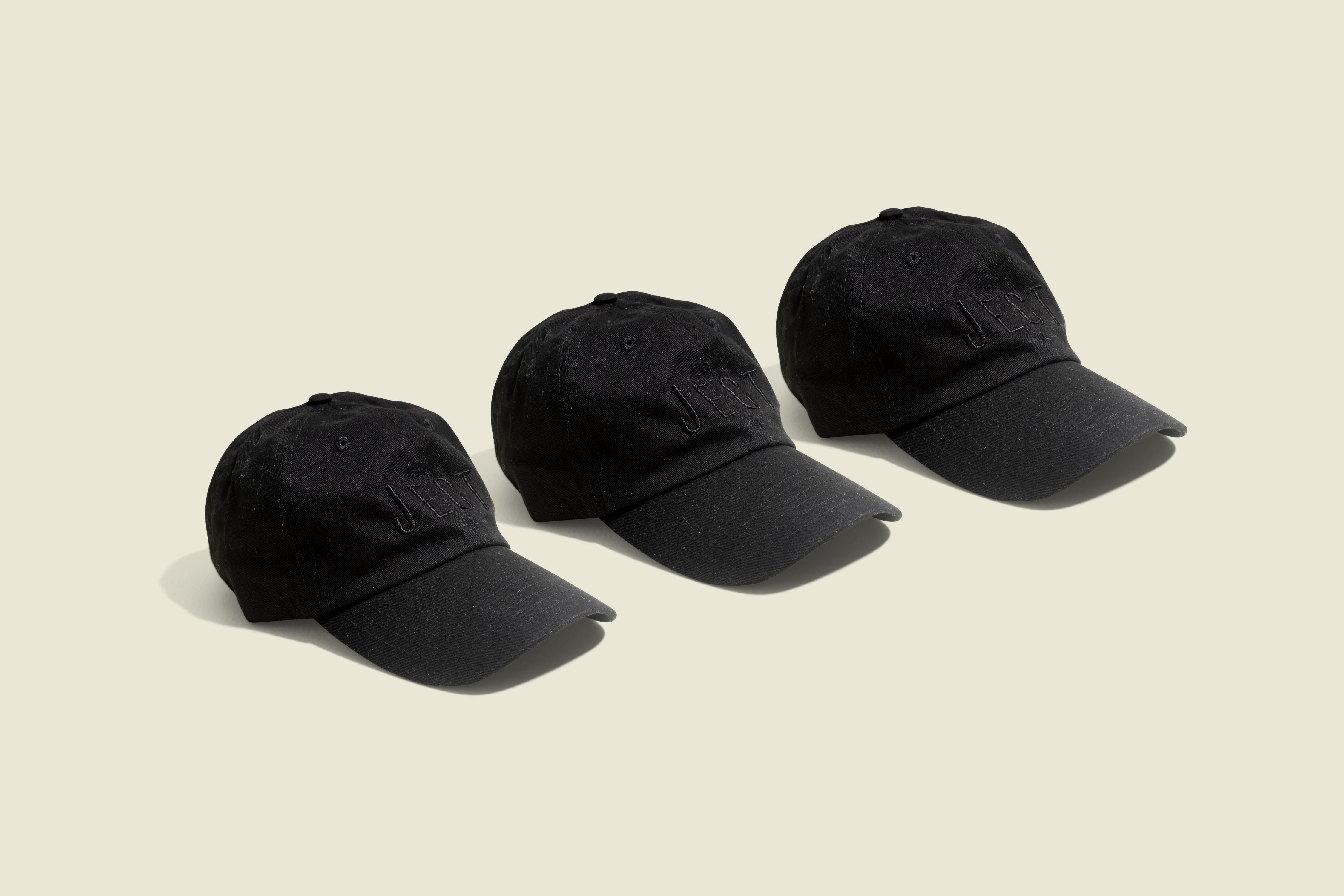 Set of black hats 