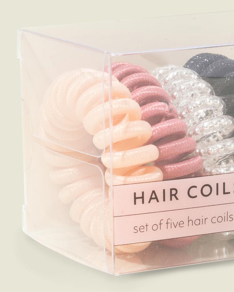 Custom packaging with hair coils 
