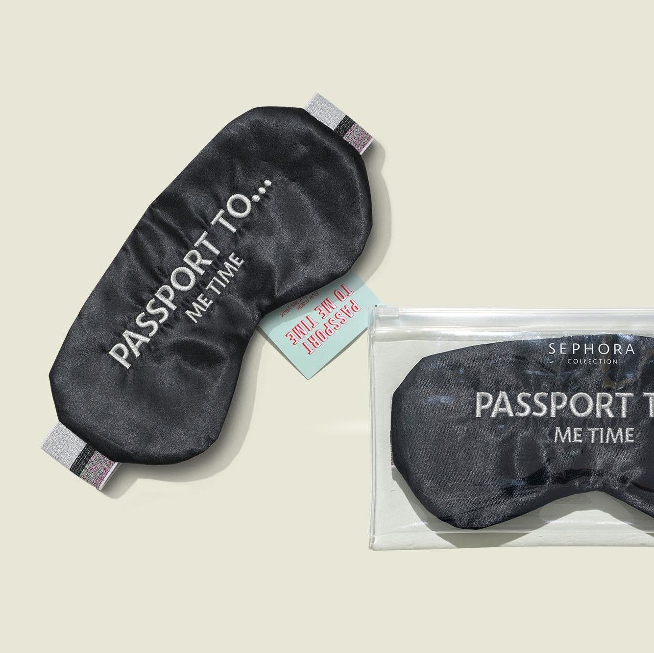 Ziplock pouch with sleep masks 