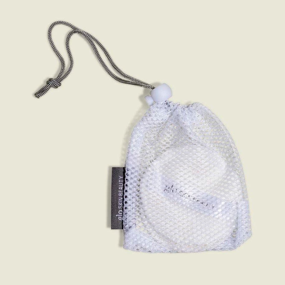 Drawstring pouch with makeup pads 