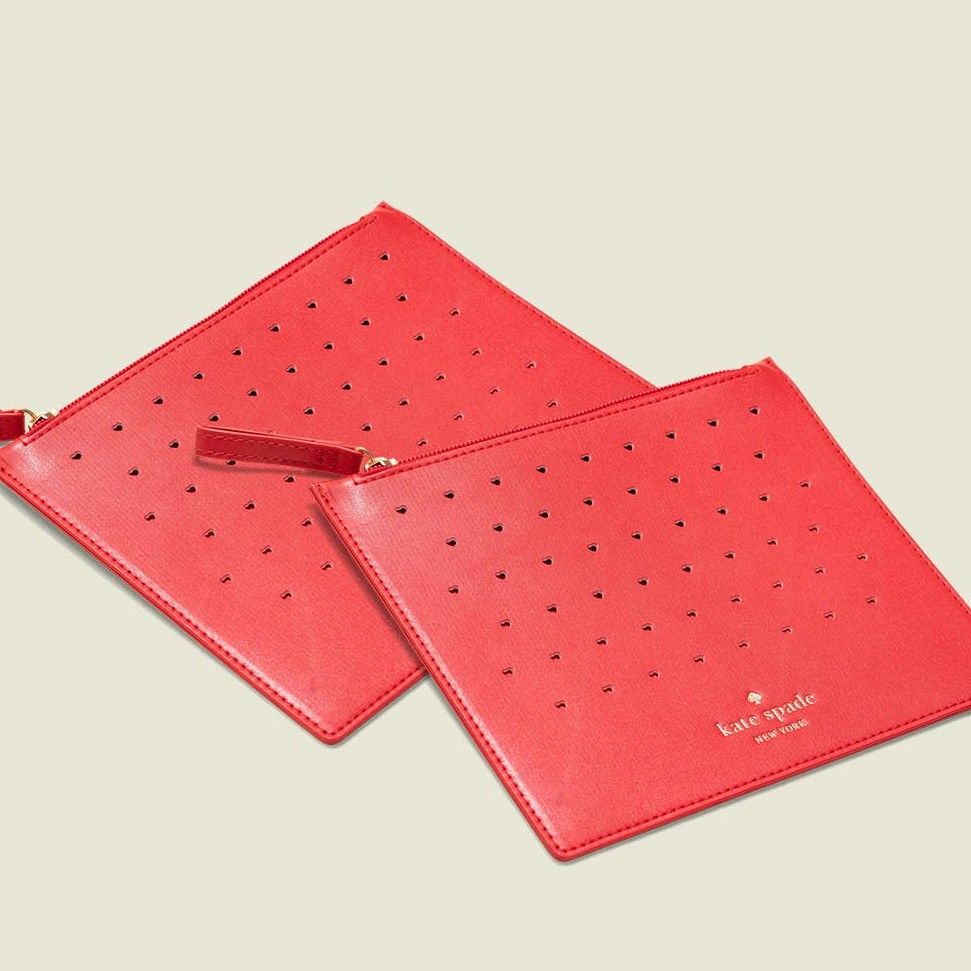 Red flat pouch 