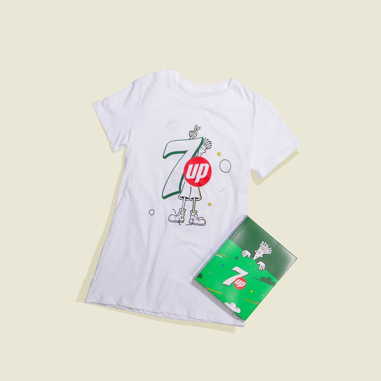 T-shirt with custom packaging 