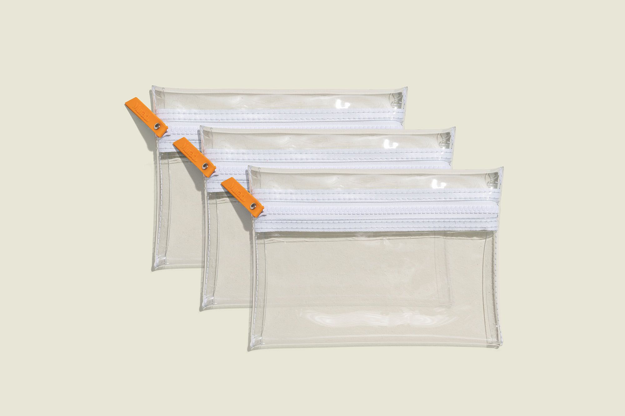 Clear zip pouches 