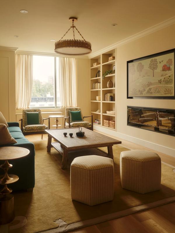 The Living and Sitting Area  5