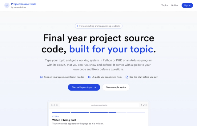 Computer Science Final Year Projects with Source Code and Documentation (2026)