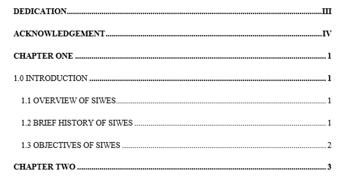 Final Year Project Format in Nigeria (2026): Approved Structure ...