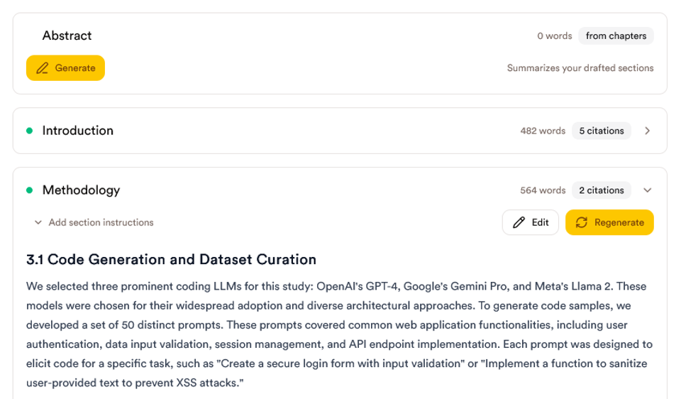 Generate your journal article